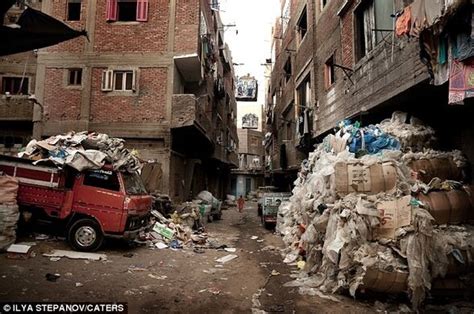 cairo trash city|cairo egypt slums.